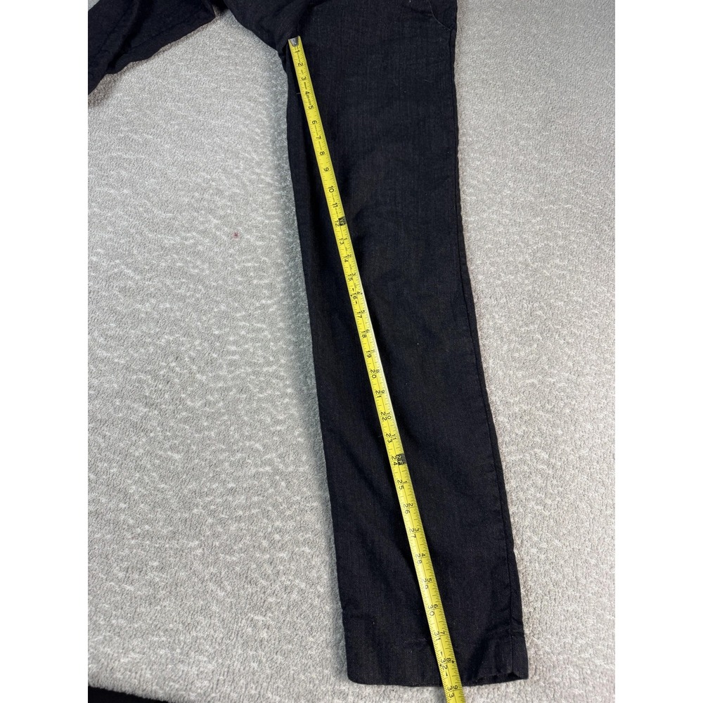 Helmut Lang Dress Pants Womens 8 Black Linen Wool Straight Leg Lined Made In USA - Picture 7 of 9